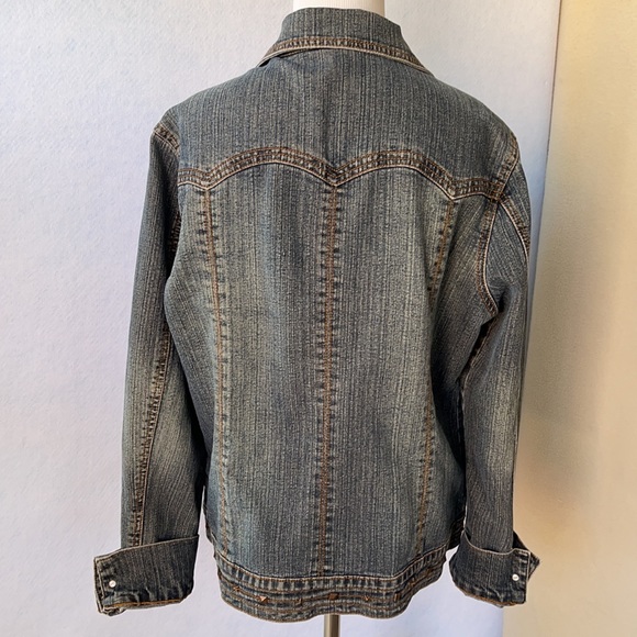 Stud Embellished Jean Jacket F.L. Jeans - Picture 6 of 12